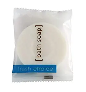 Travel Bar Soaps Bulk 28 gr Individually Wrapped Hotel Size Guest Amenities Round 50 White Bars per Package 2.5-inch Diameter Perfect for Airbnb Vacation Rentals Holiday Spa Cleaning Mini Soap Gifts