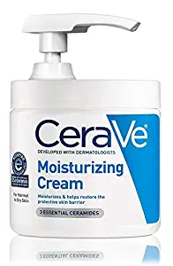 CeraVe Moisturizing Cream | 16 Ounce with Pump | Daily Face and Body Moisturizer for Dry Skin
